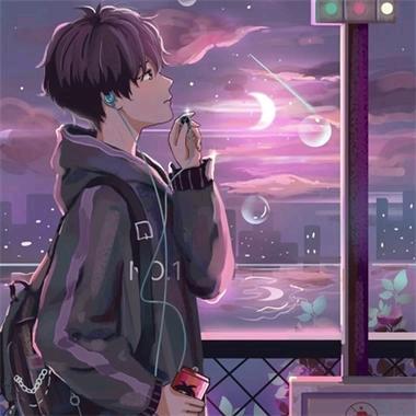 仰望星空。