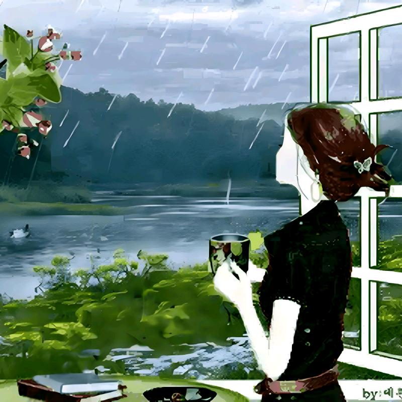 @倚栏听雨
