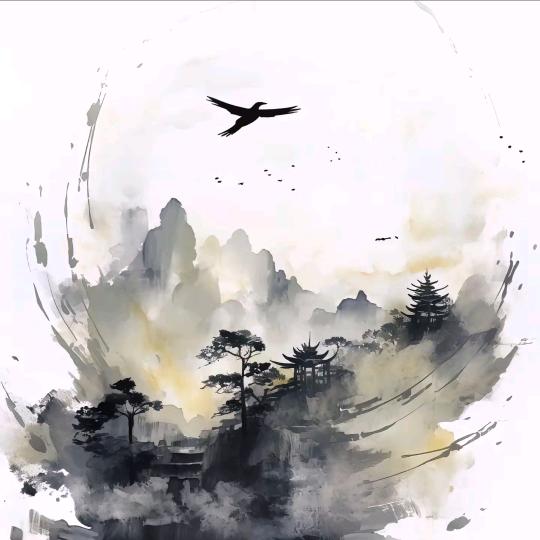 鹰追风筝