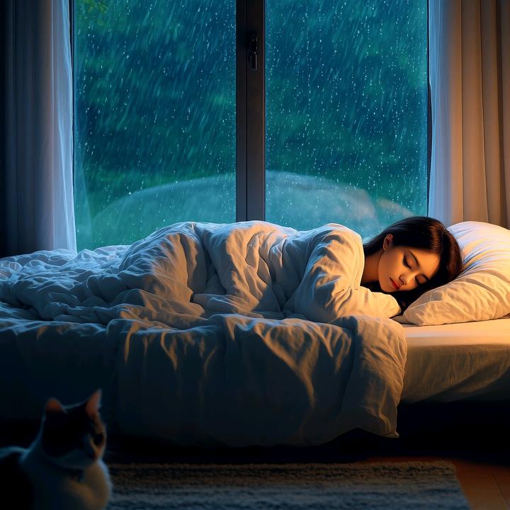 雨声助眠  美美