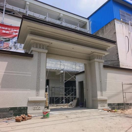 老唐新中式现浇门楼建造