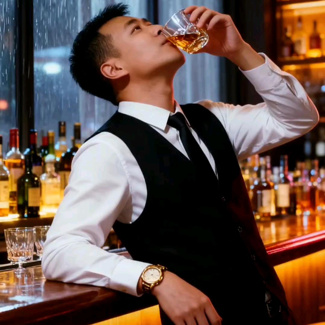 醉再风中的男人