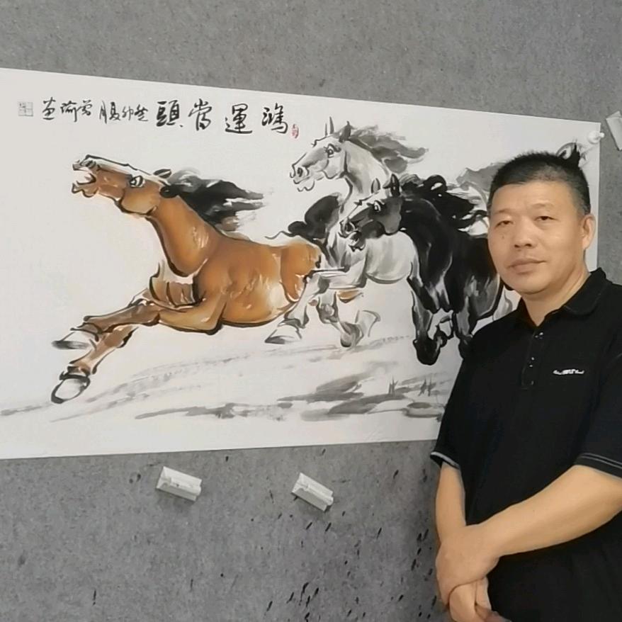 画马墨客曾瑜~艺术走进农村