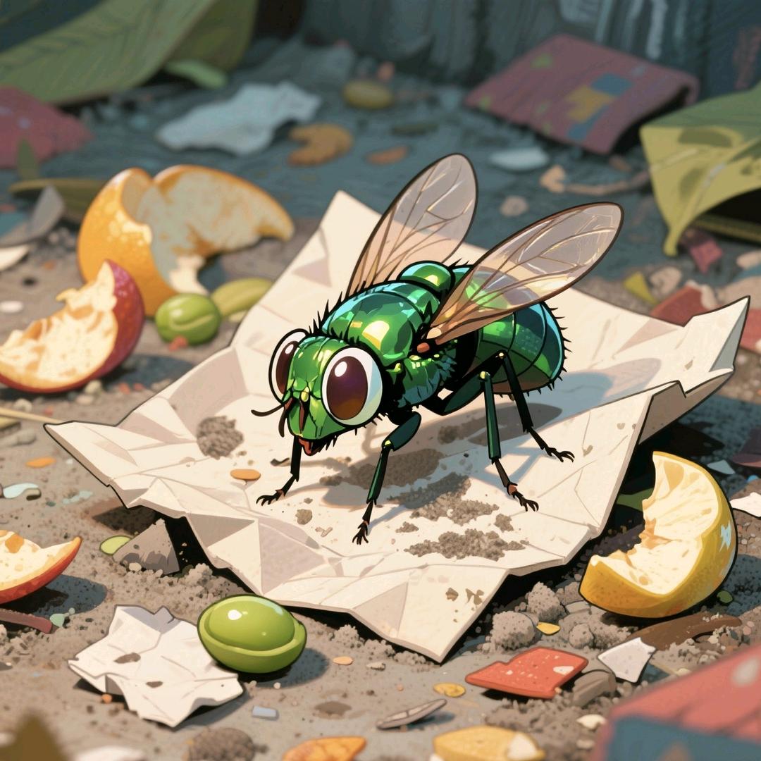 一只爱找大便的绿豆蝇