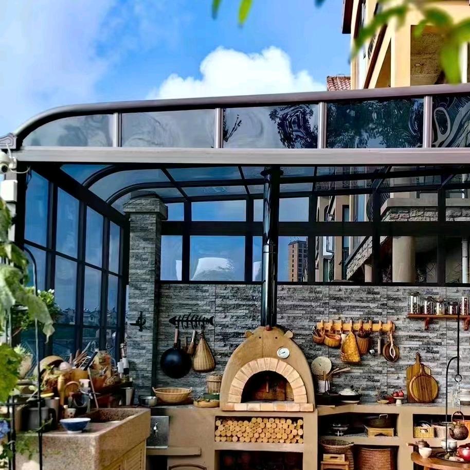 佛山明川铝艺雨棚车棚凉亭厂家