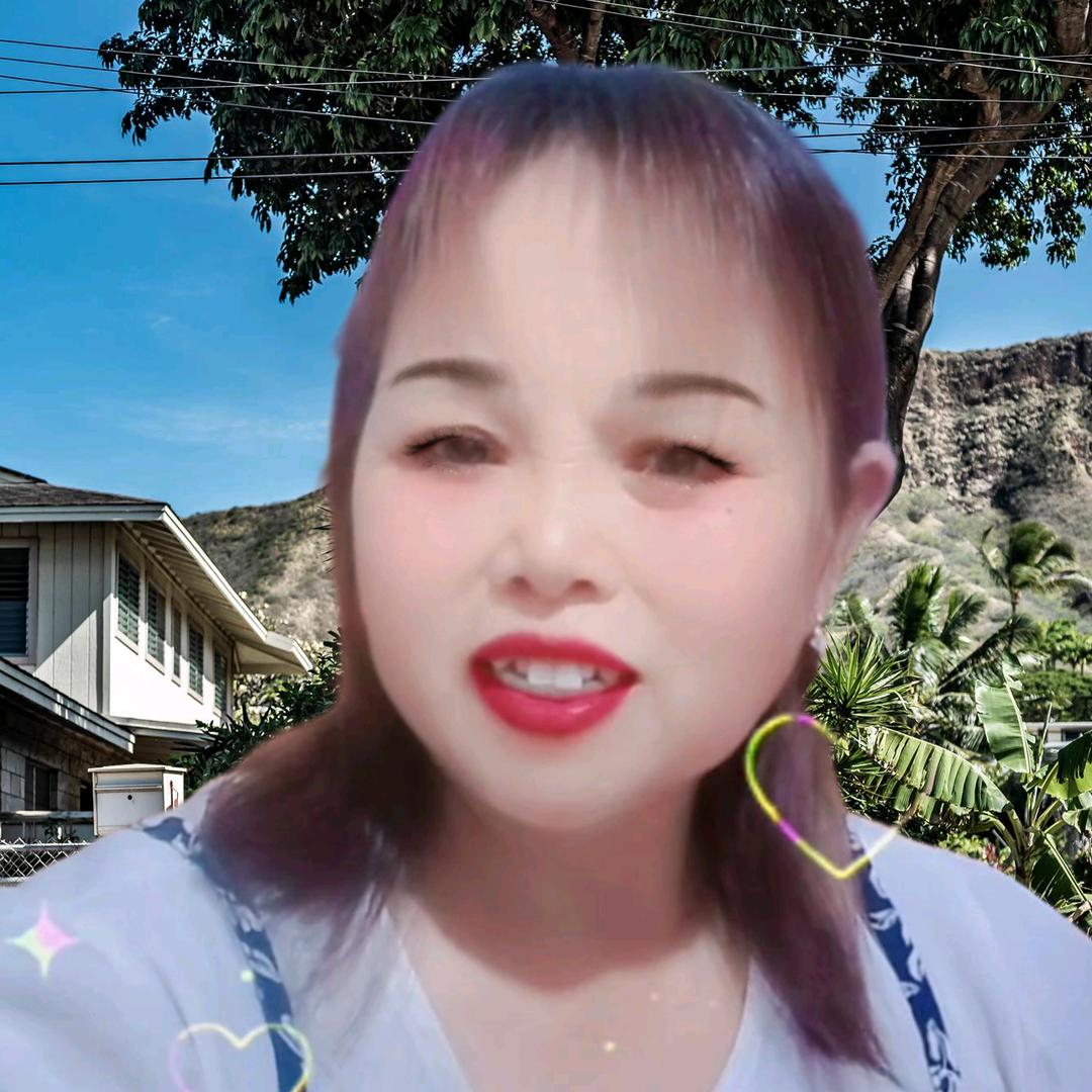 美女开心