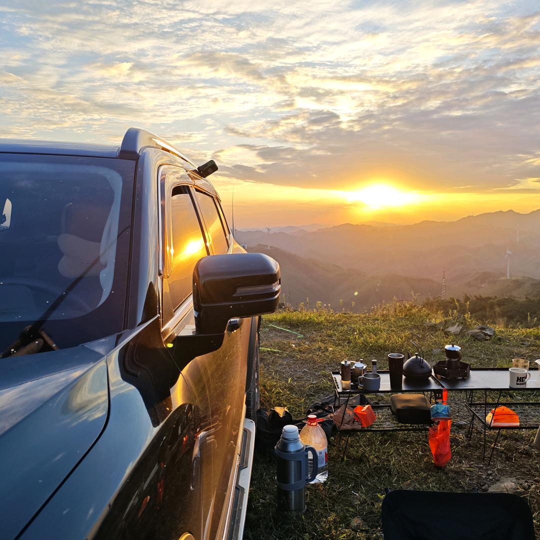 大狗狗带我露营