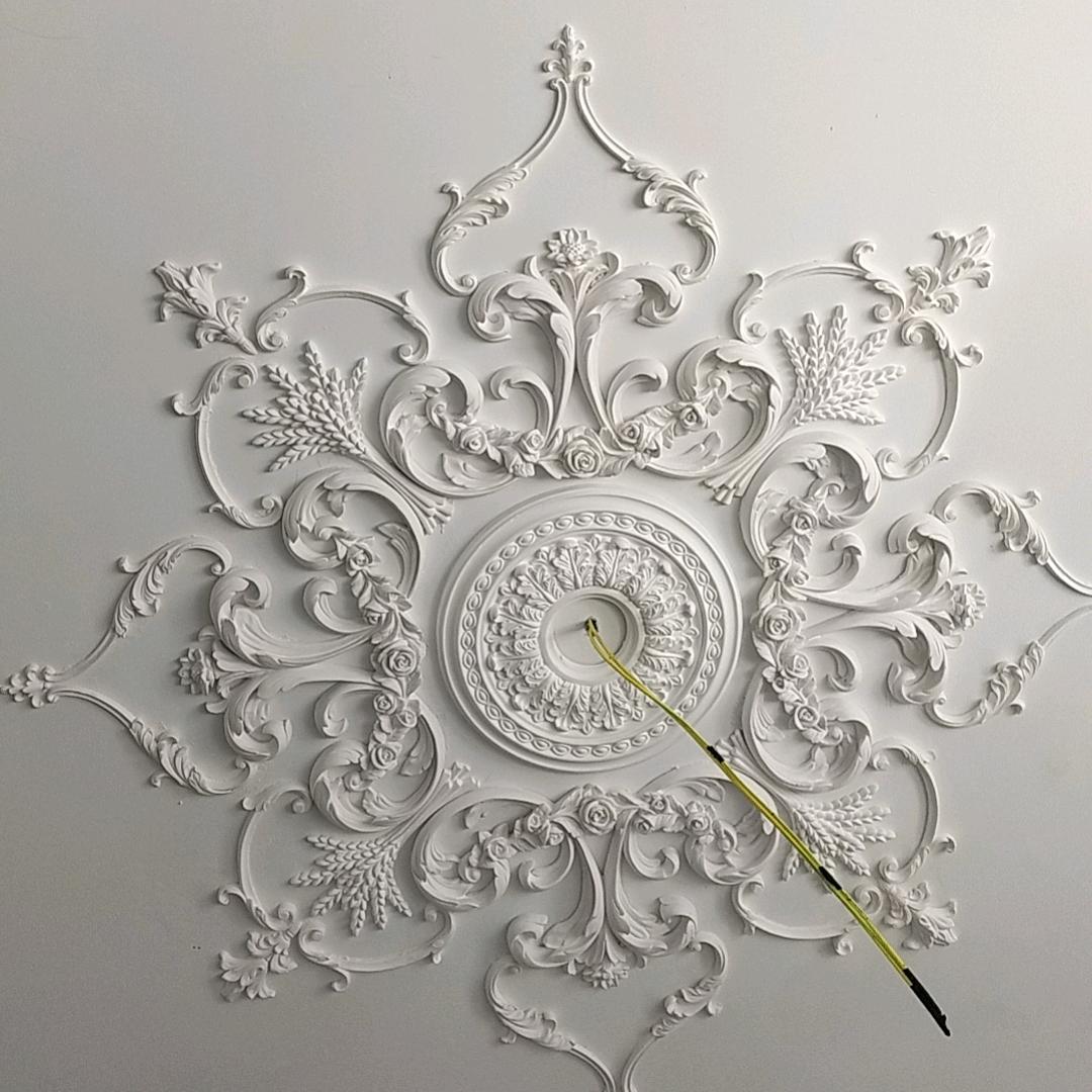 烟台法式石膏，GRG，PU，灯盘，角花