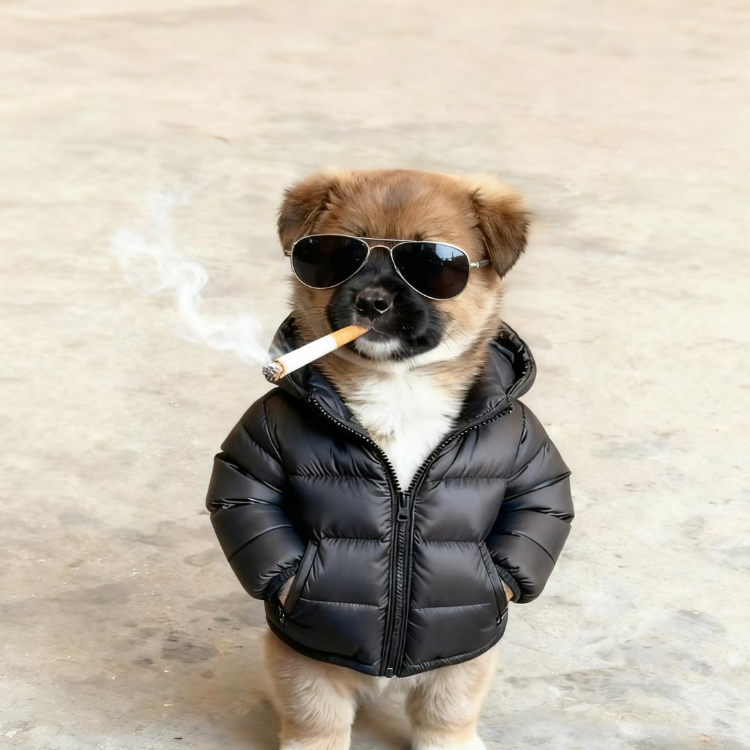 点支🚬，风抽一半我一半