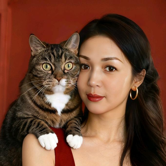 招财桃子猫