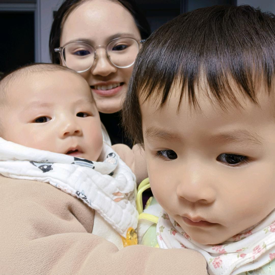 带娃的这些年，三个槑槑