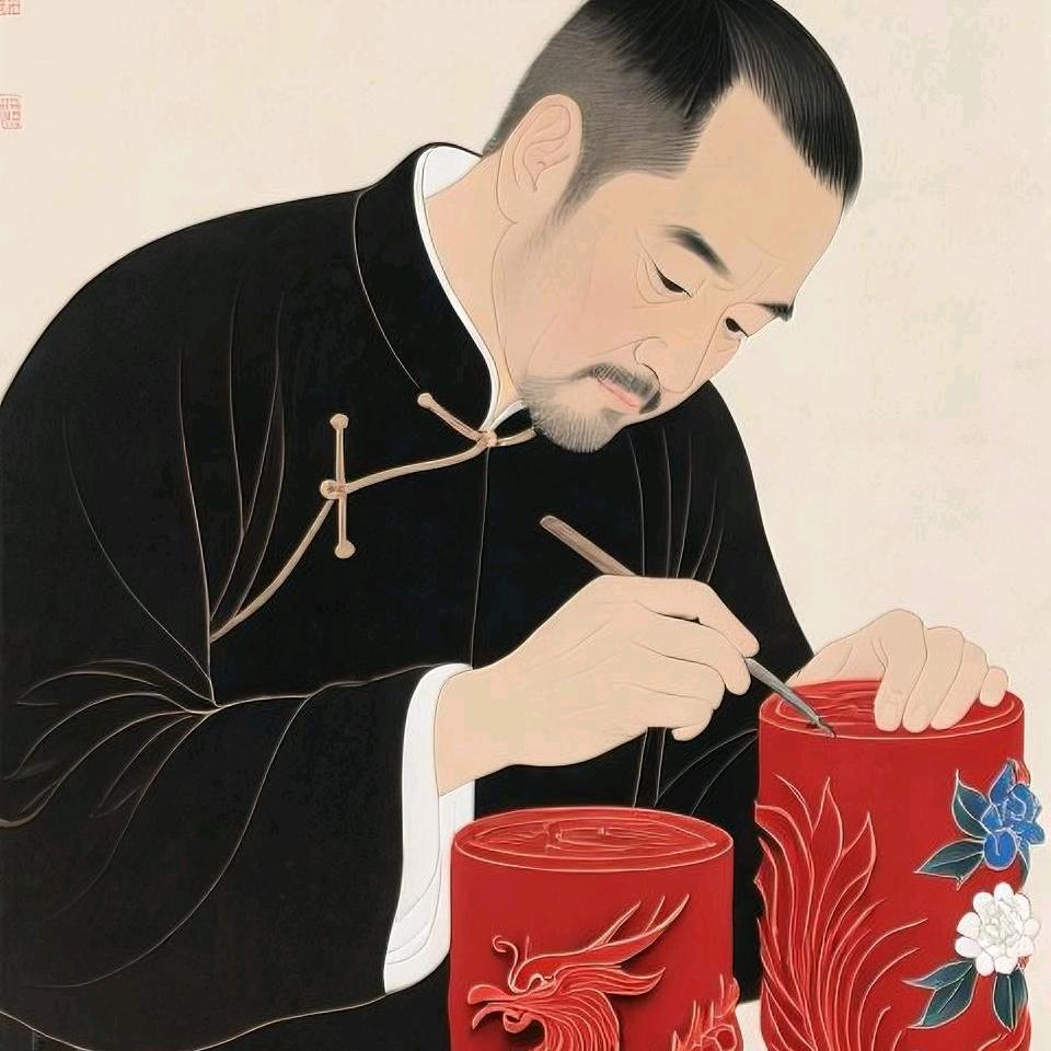 旖旎爸爸雕蜡烛
