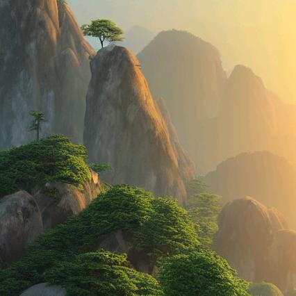 香樟树无水牛羊