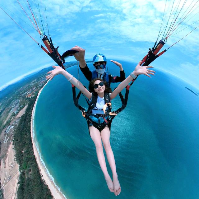三亚海棠湾滑翔伞福利号