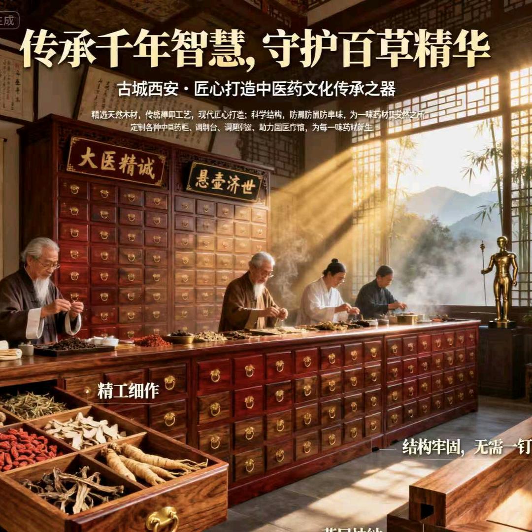 卖中药柜的小盆友