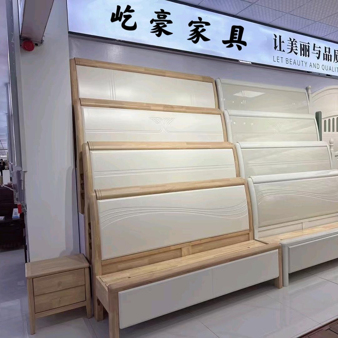 小美田园柱子床  屹豪家具