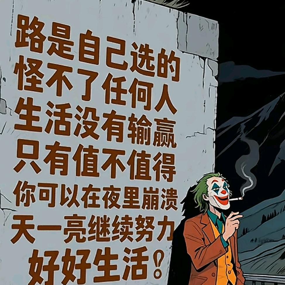 自己选择的路跪着也要走下去