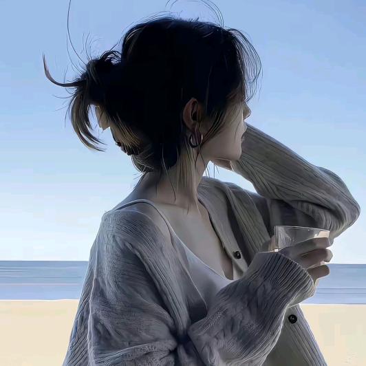 默默.