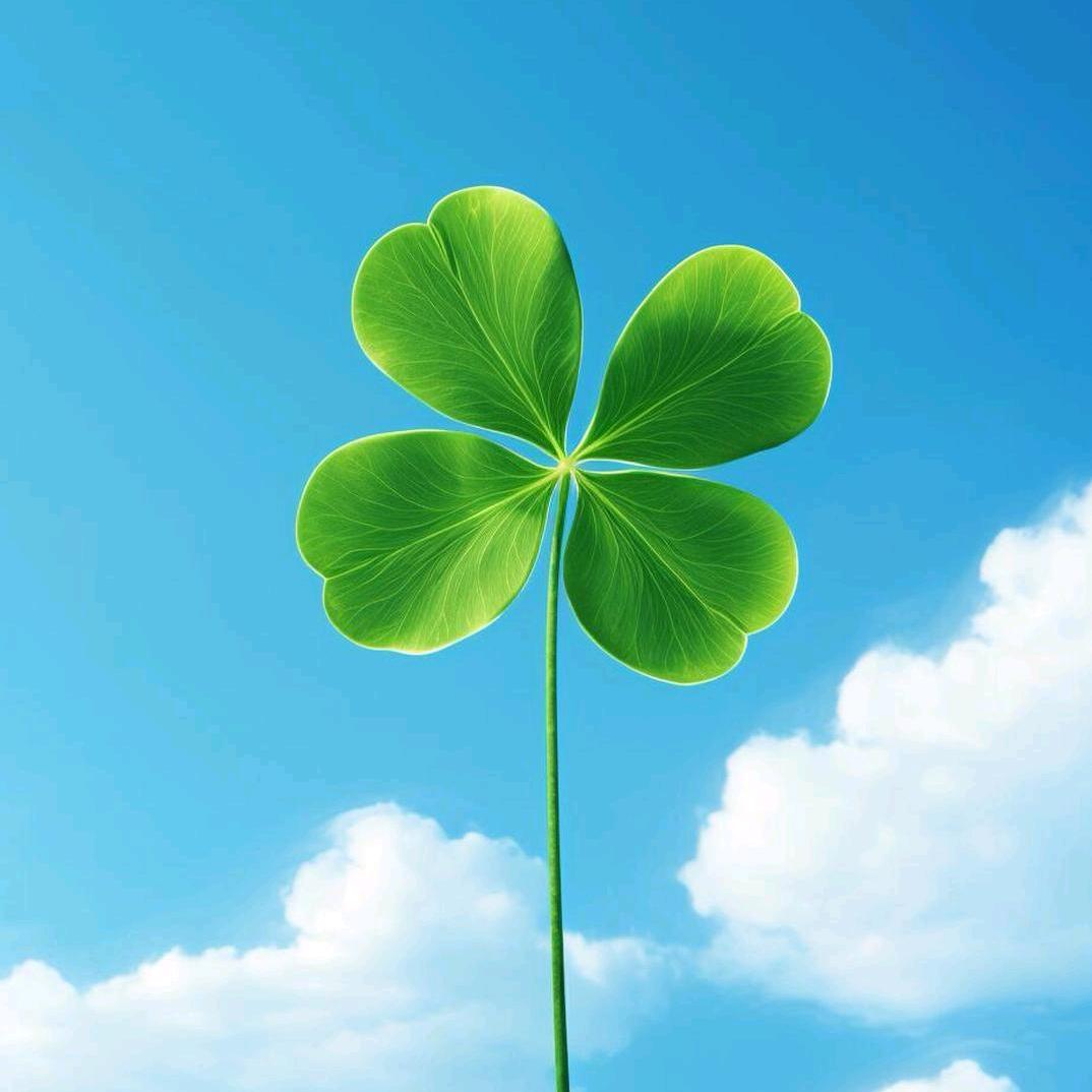 蓝天下的四叶草