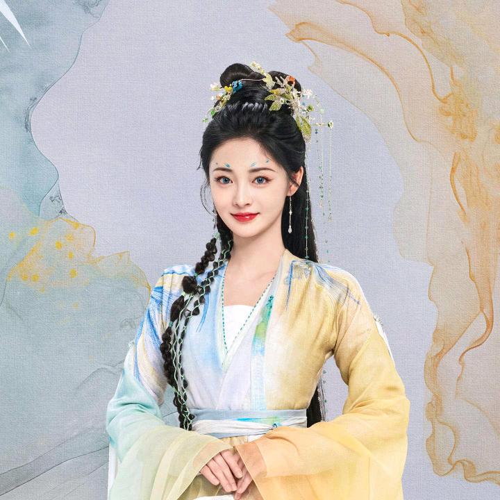 风吹云散花飞天