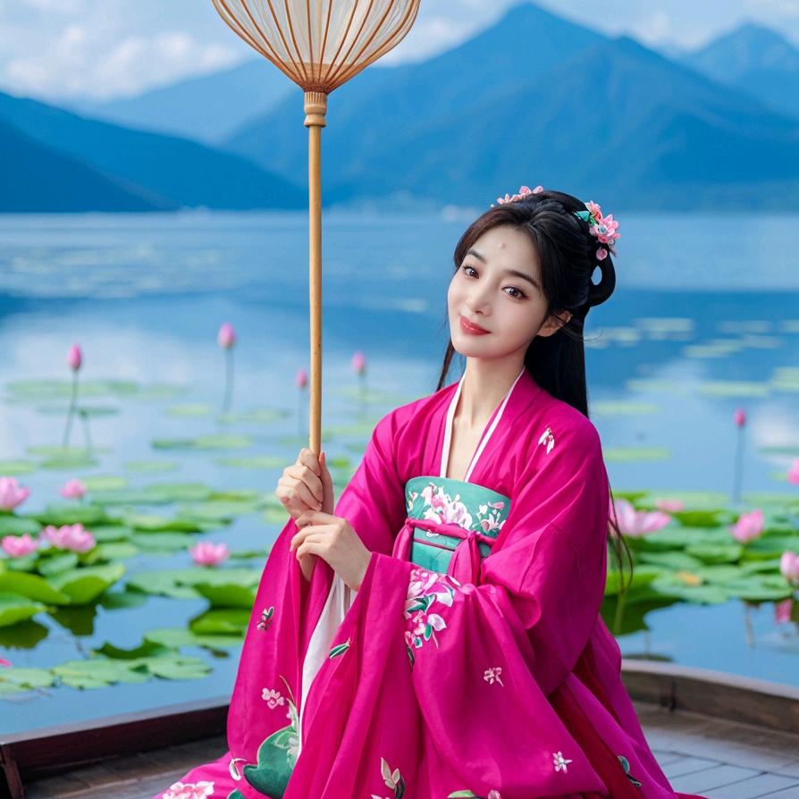 ， 夏天的荷花