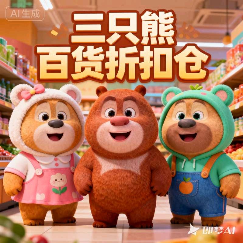 三只熊百货折扣仓