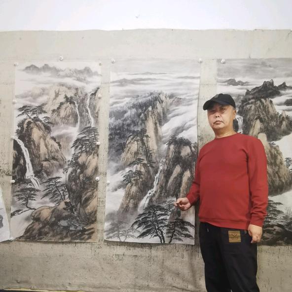 齐伟家山水画