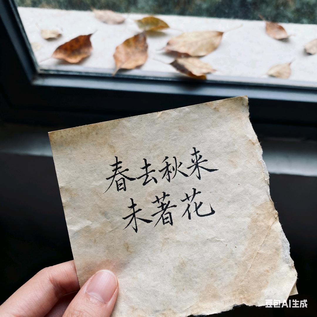 春去秋来未著花