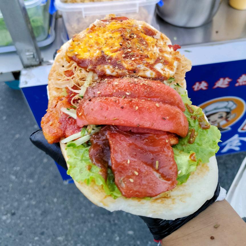 汝南首家超大里脊肉饼