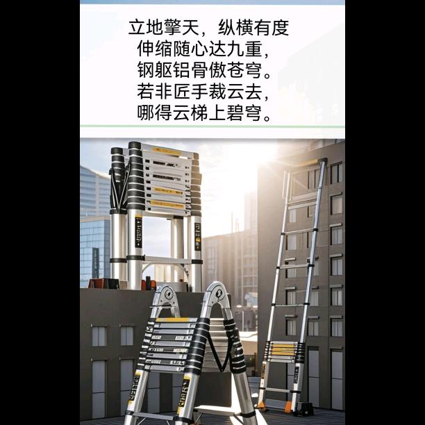 爱登铝合金伸缩梯工厂店十号