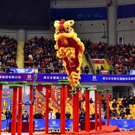 湖北陈贵龙狮队