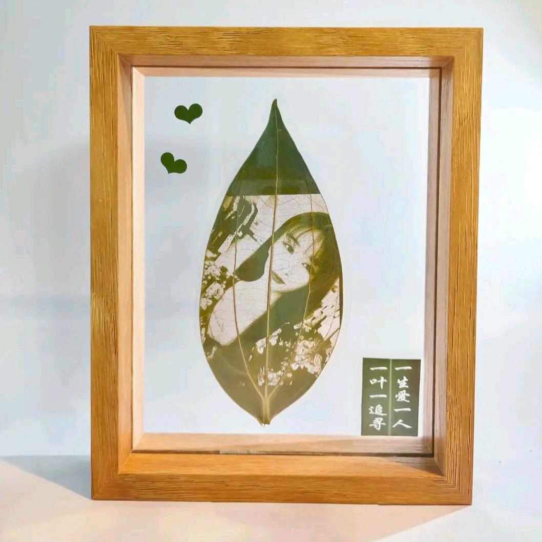 叶雕树叶画定制，可乐定制