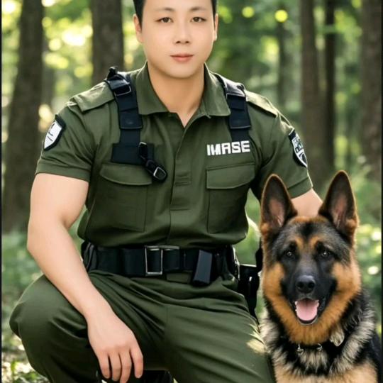 廖江龙常年收养大小狗