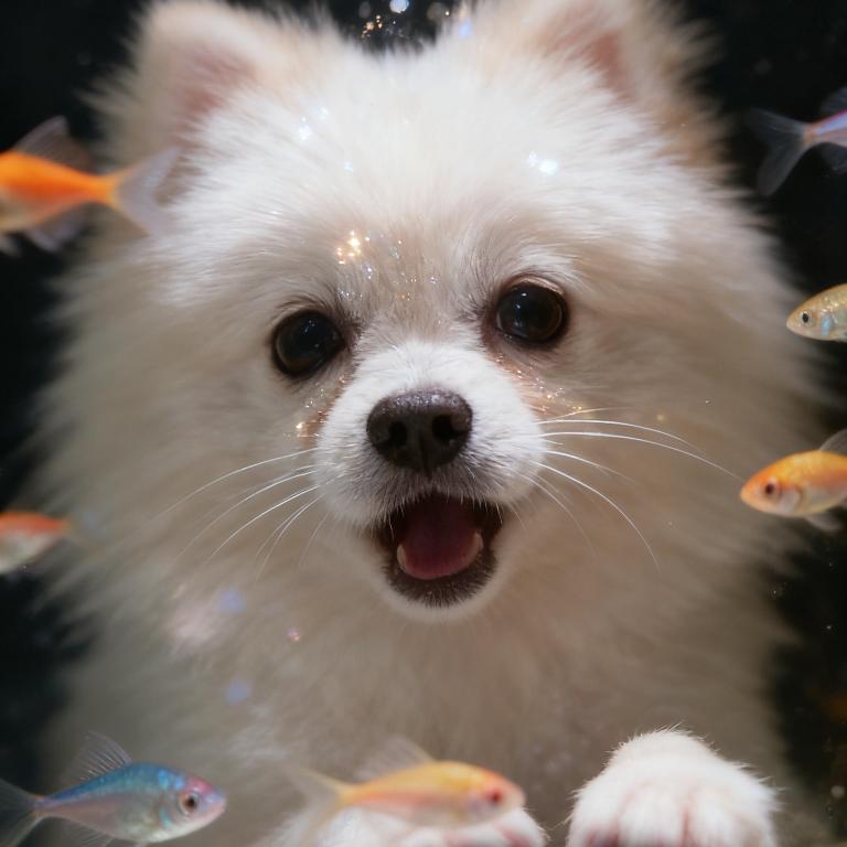 一只小博美的小姐姐羡慕吧?