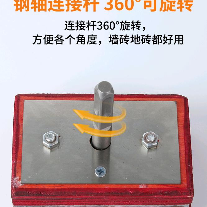商品在橱窗铺地板砖神器。瓦工看的是手艺