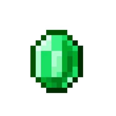 爱玩我的世界的绿宝石。