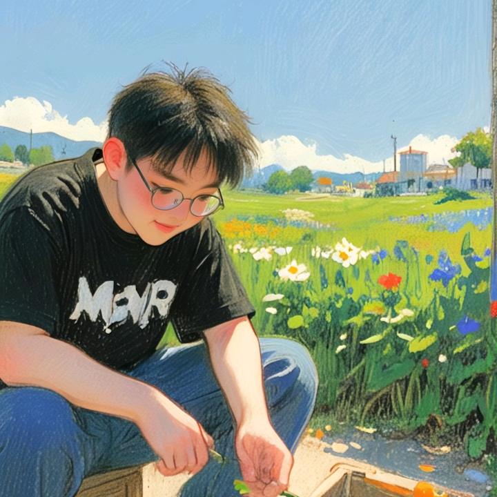 照着镜子对自己微笑