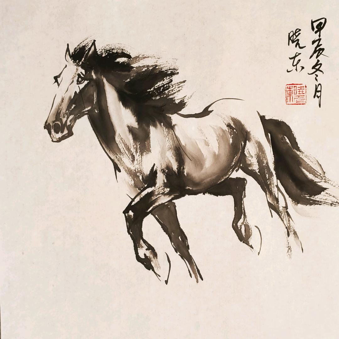 晓东画马