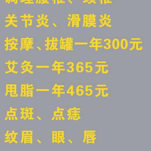 点斑、点痣、黑头、满虫、腰疼、腿疼的