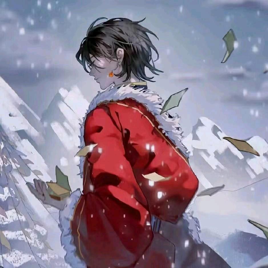 一只白