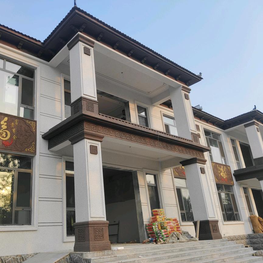 冠县泓乔自建房外墙保温，水包砂