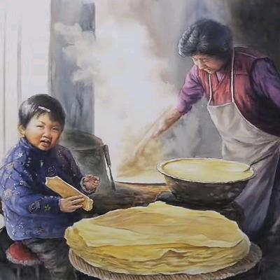 做手工煎饼的90后