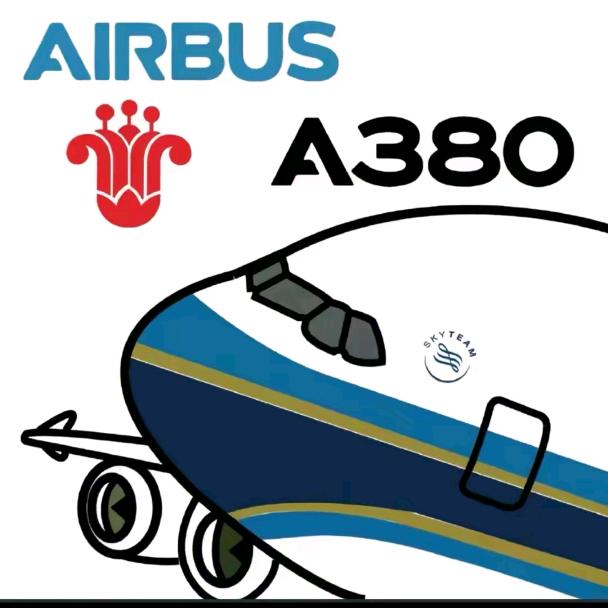 一架南航的A380( 未成年)