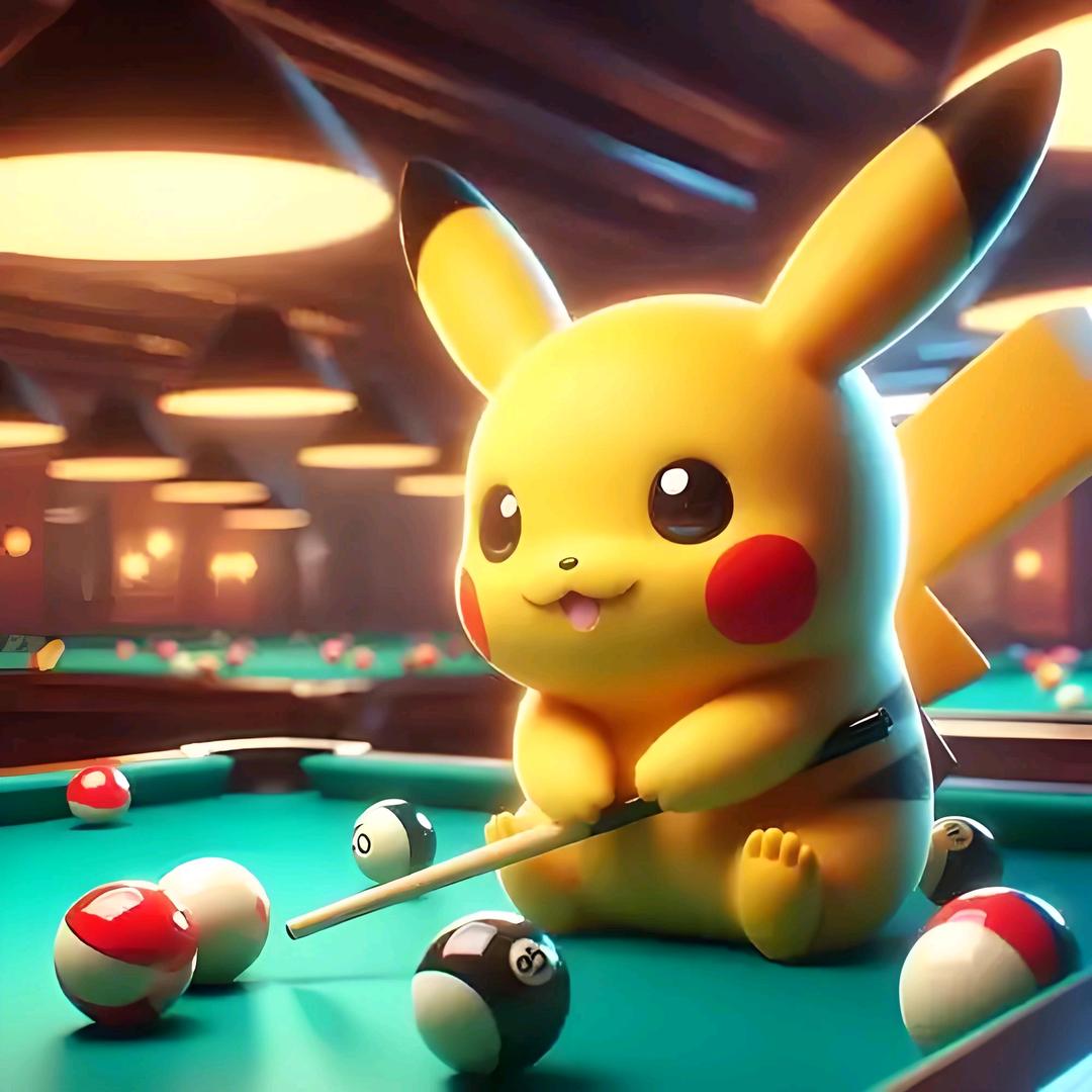 跟赵一起练台球