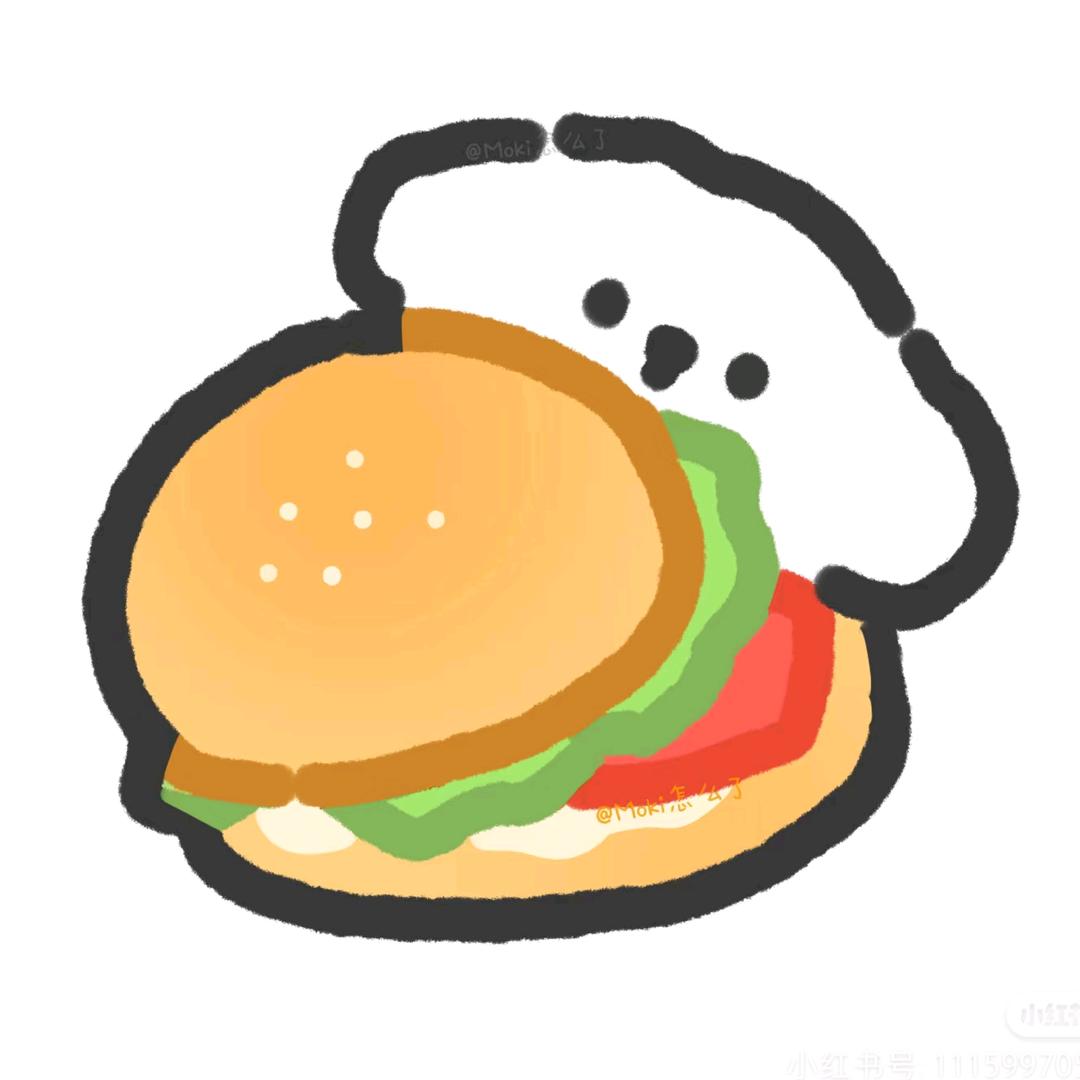 叭叭嘴里炫🍔