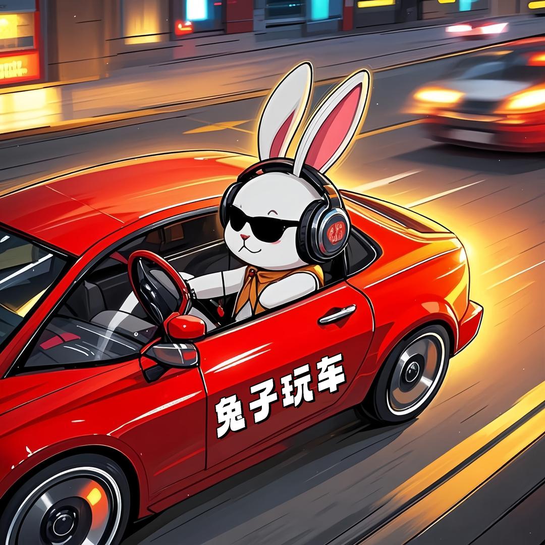兔子玩车