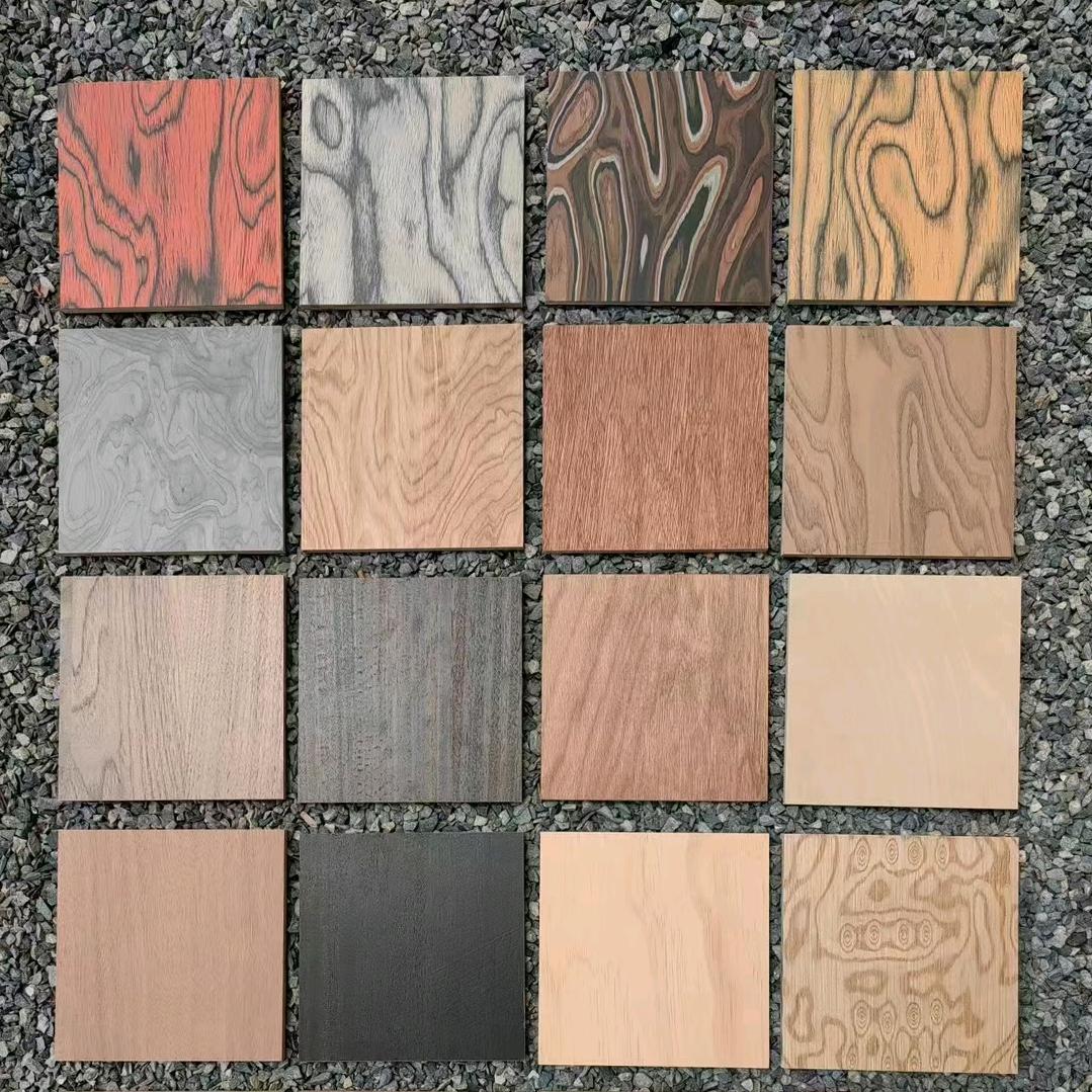 天然实木皮贴面板UV漆加工