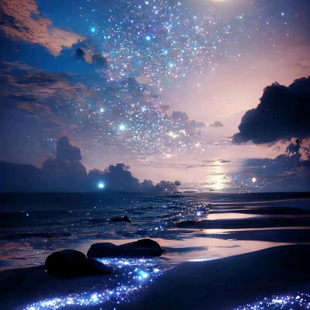 微风吹动了发梢