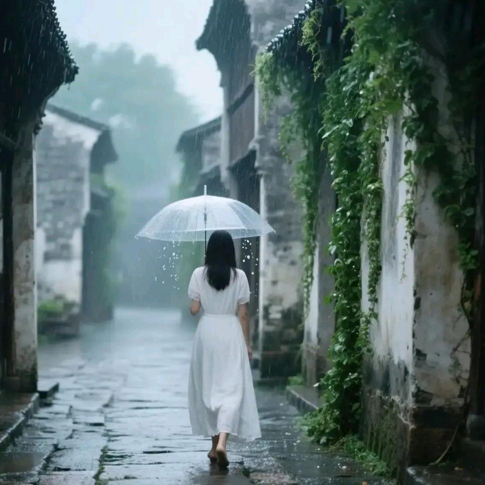 雨中漫步