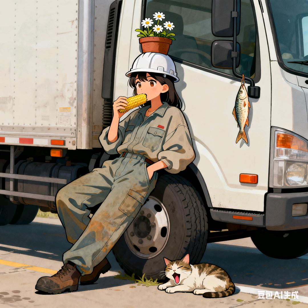 货车女司机，小熊